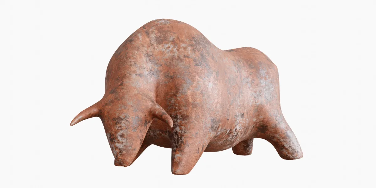 Bull Figure decoration 3d model