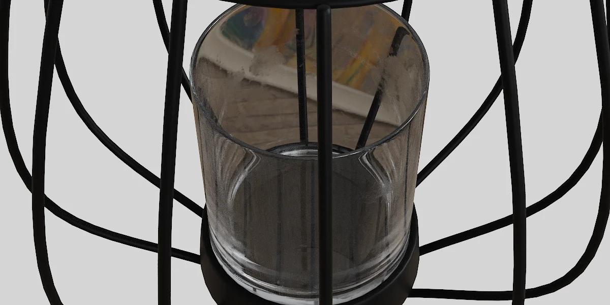 Candle Holder Metal Black decoration image 4