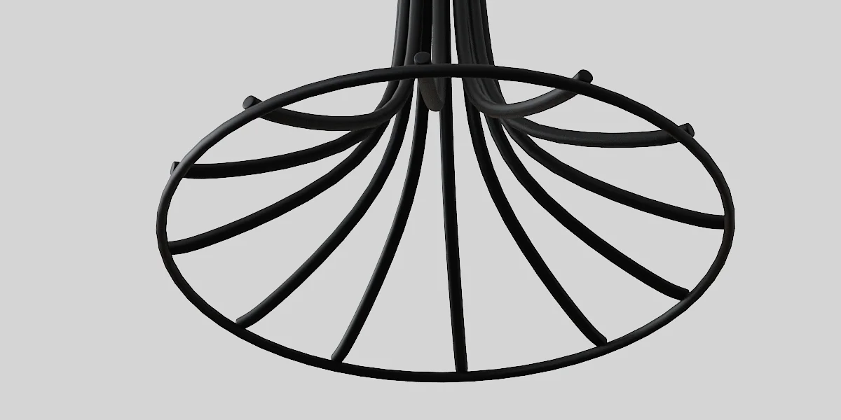 Candle Holder Metal Black decoration image 5