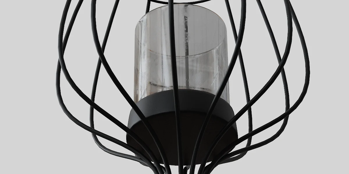 Candle Holder Metal Black decoration image 2