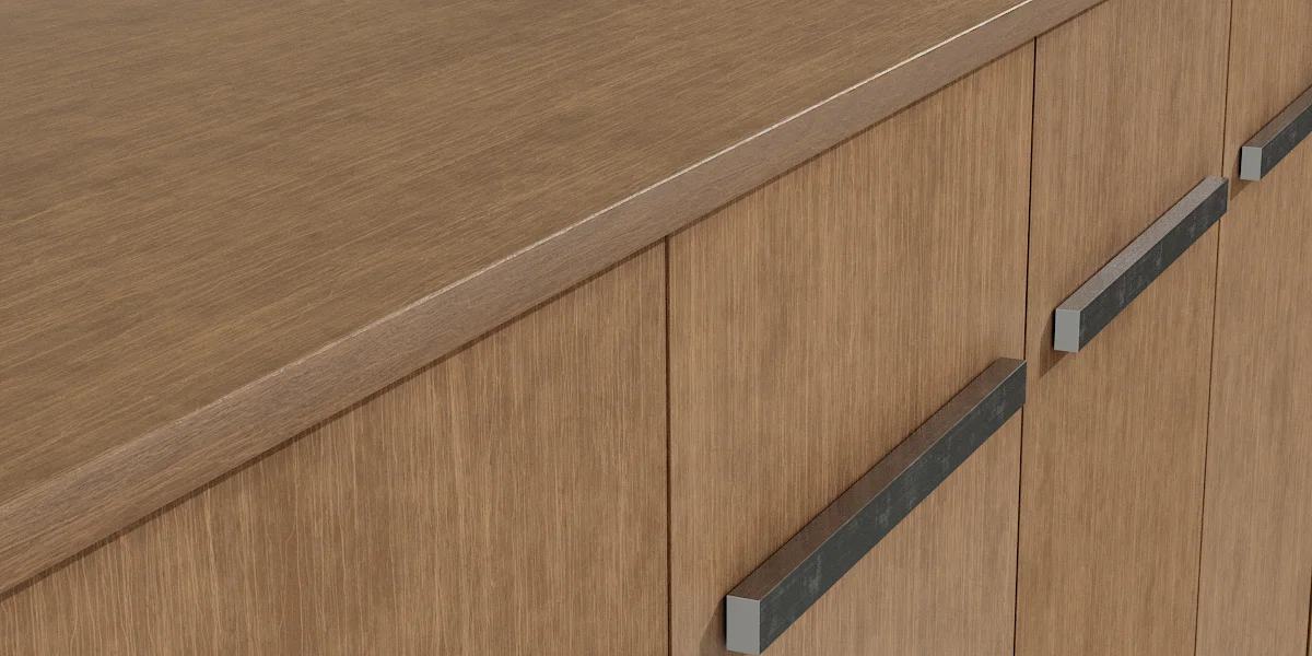 Buffet Bar wood 3d model furniture image 5