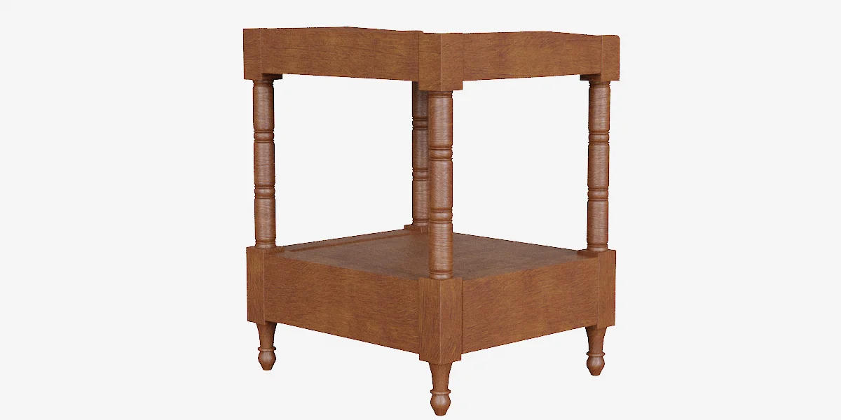 Pedestal table bedroom 3D Asset Model image 7
