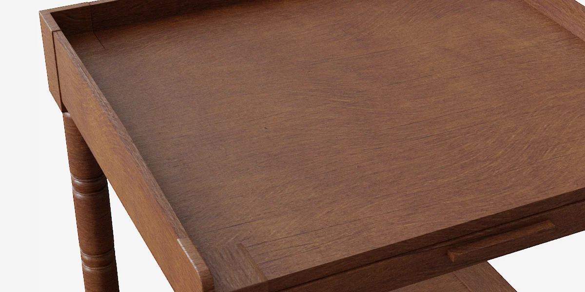 Pedestal table bedroom 3D Asset Model image 5