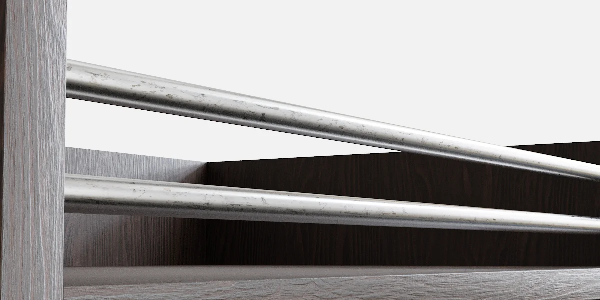 Bar Bottles Furniture 3D Asset Model image 3