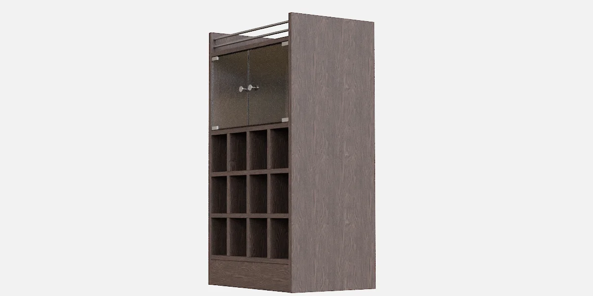 Bar Bottles Furniture 3D Asset Model image 4