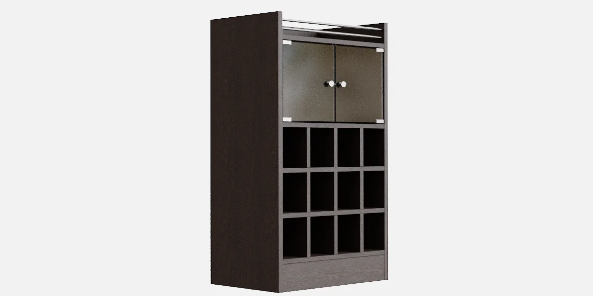 Bar Bottles Furniture 3D Asset Model