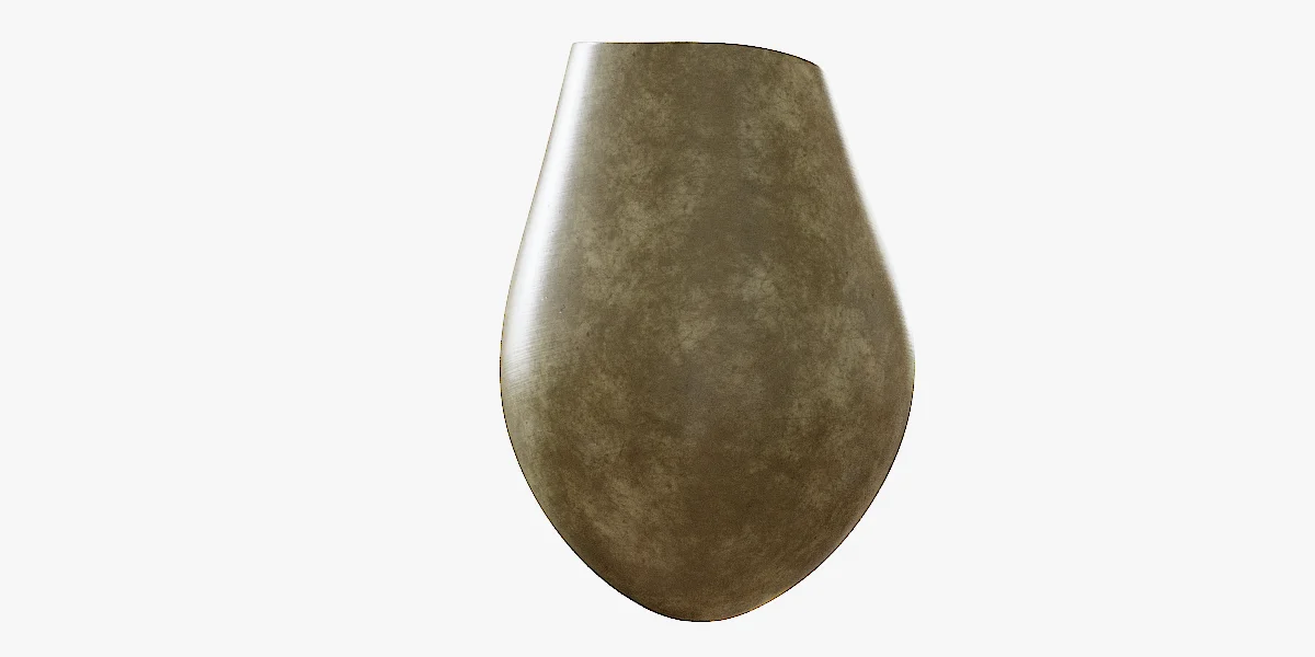 Bronze Vase Decoration 3D Asset Model image 2