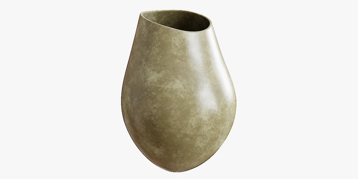 Bronze Vase Decoration 3D Asset Model