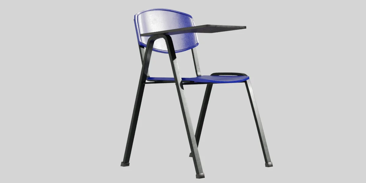 University Chair 3D Asset Model