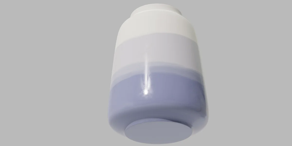 Decorative Vase Ceramic 3D Asset Model image 3