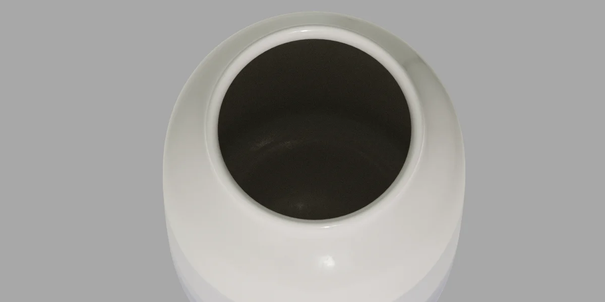 Decorative Vase Ceramic 3D Asset Model image 2