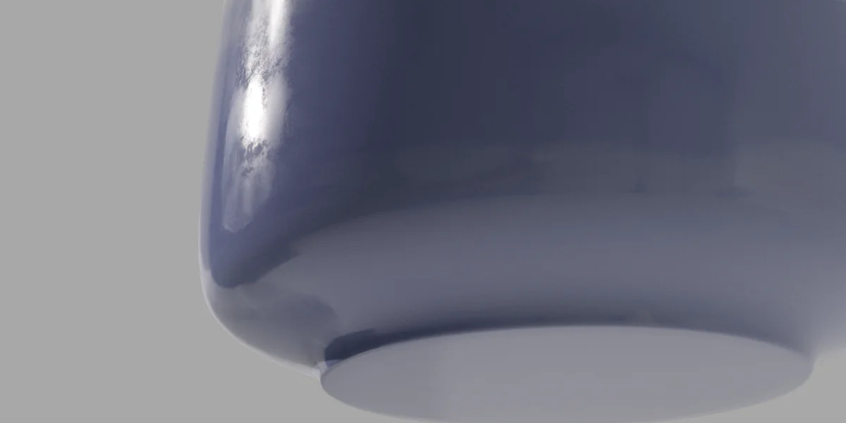 Decorative Vase Ceramic 3D Asset Model image 6