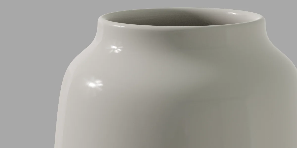 Decorative Vase Ceramic 3D Asset Model image 5