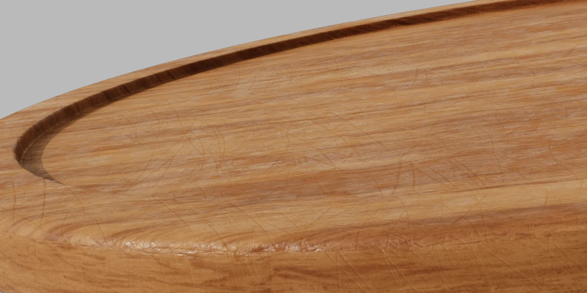 Table Kitchen Wood 3D Asset Model image 4