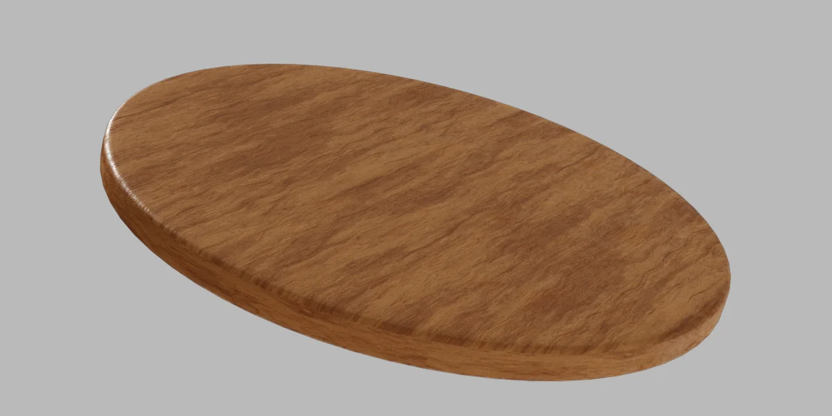Table Kitchen Wood 3D Asset Model image 2