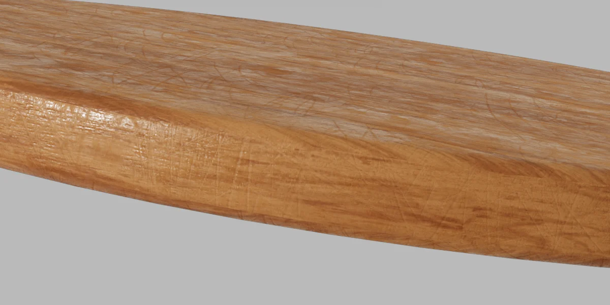 Table Kitchen Wood 3D Asset Model image 3