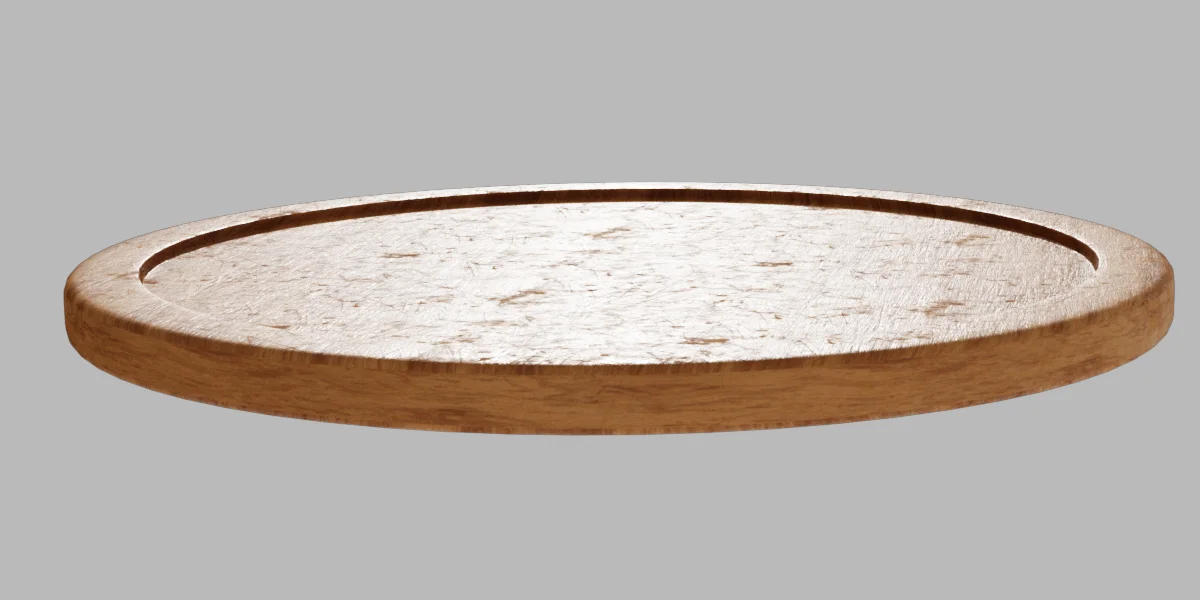 Table Kitchen Wood 3D Asset Model image 5