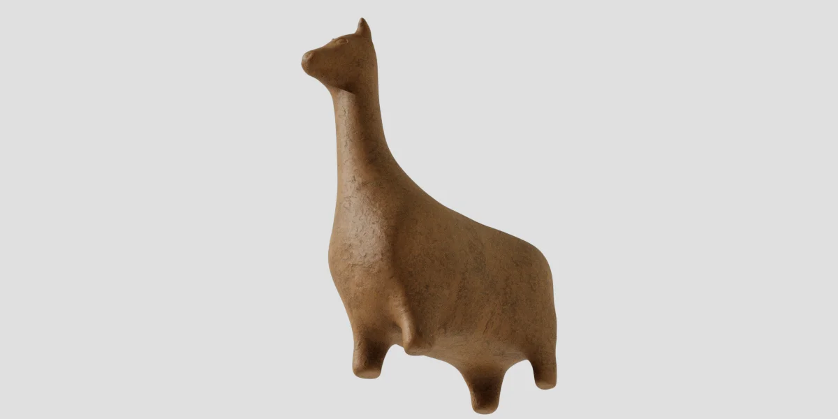 Flame Animal Figure 3D Asset Model image 6