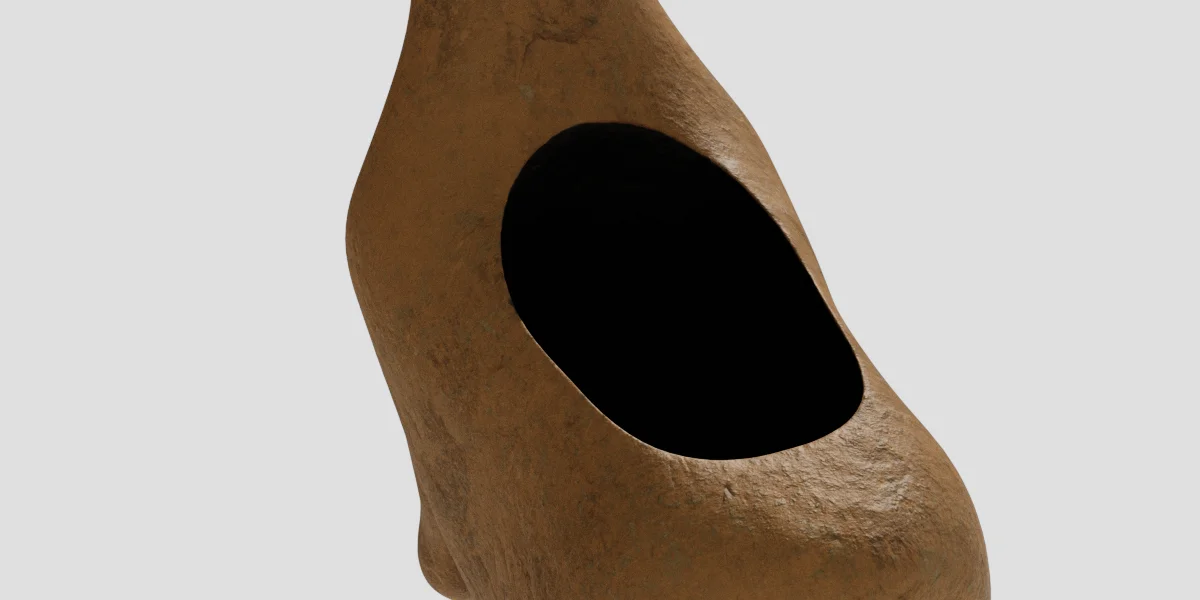 Flame Animal Figure 3D Asset Model image 2