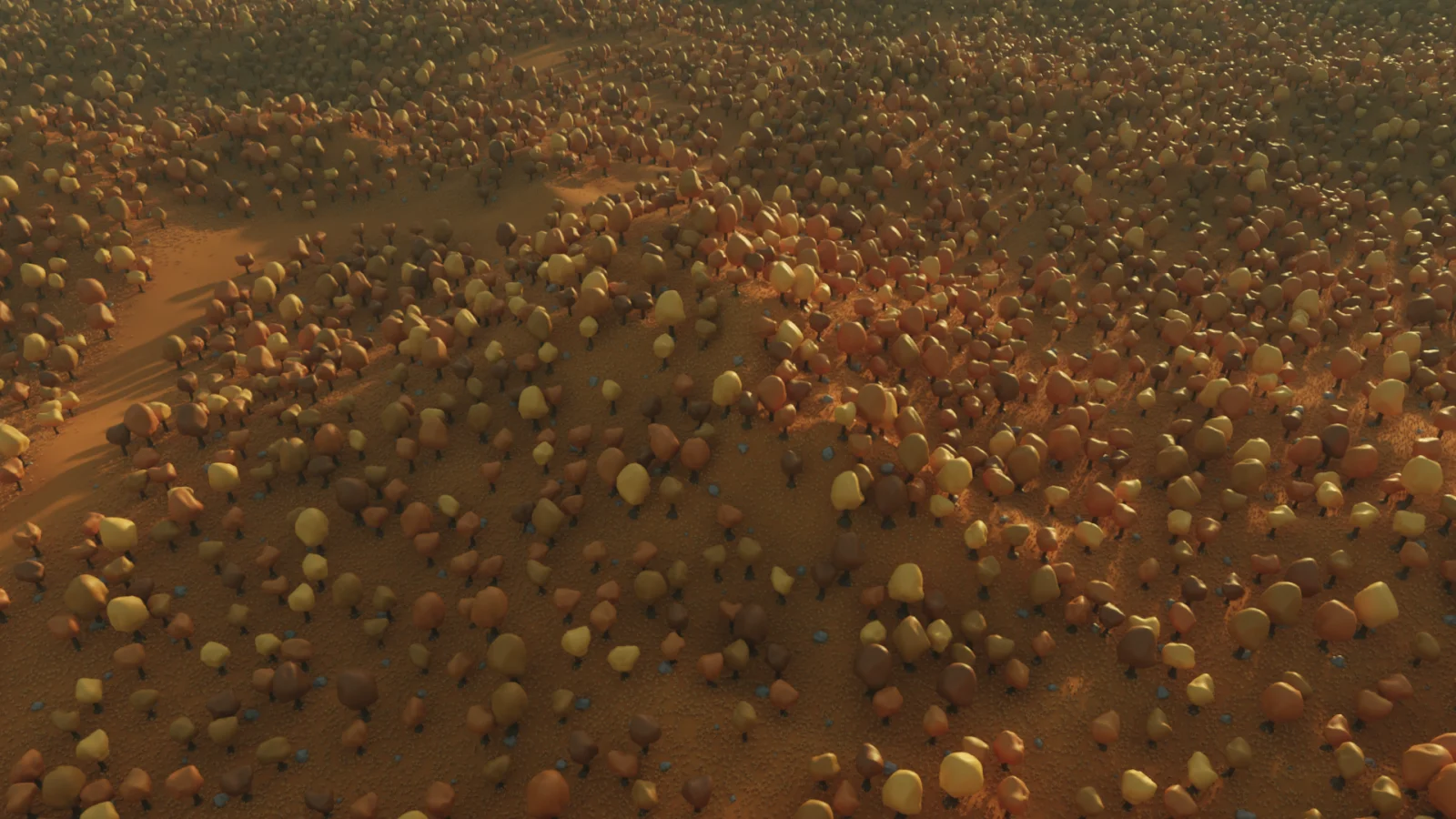 Forest Low Poly Scatter with Geometry Nodes image 3