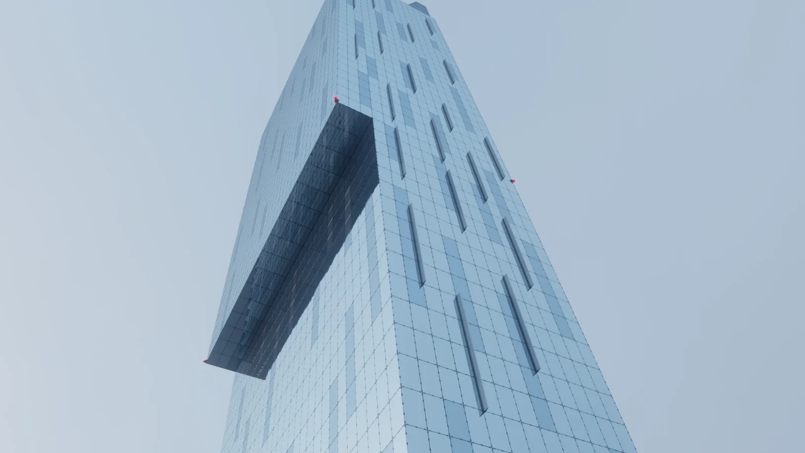 Building render Skycrapper scene in Blender 3.4