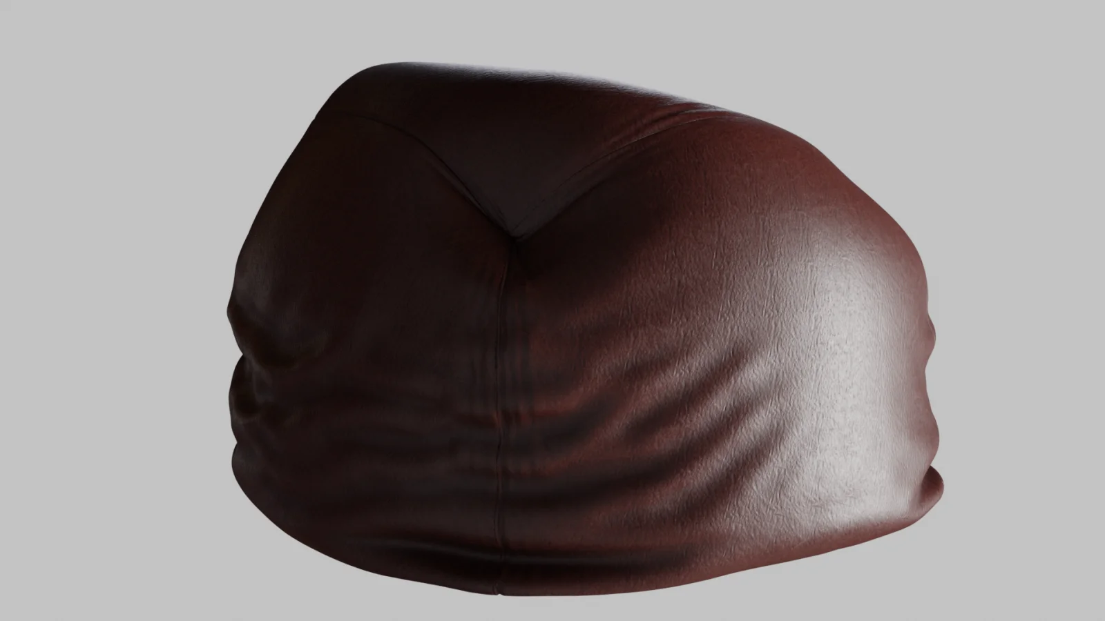 Puff leather 3D Asset Model Interior image 2