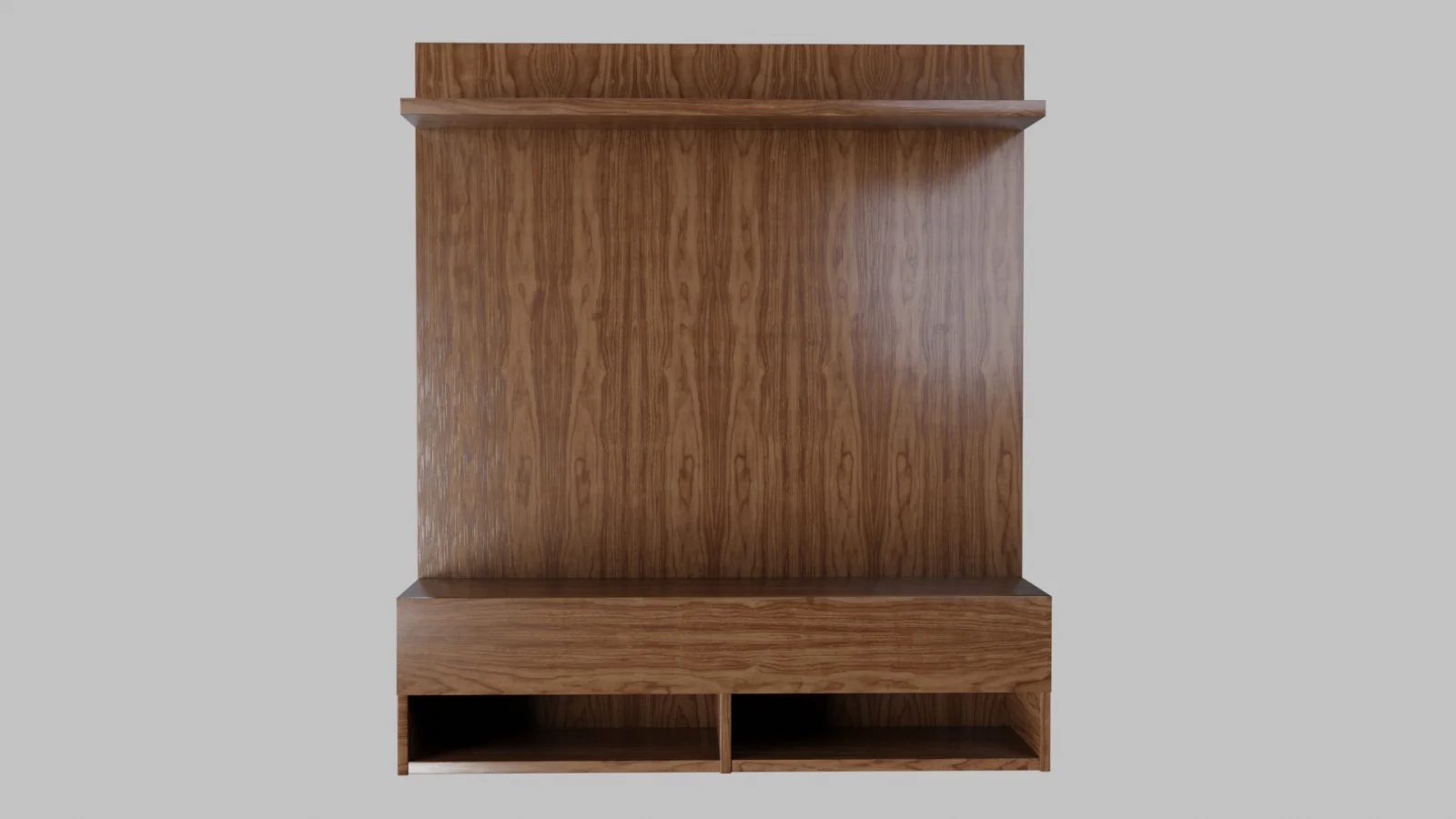 Entertainment Center 3D Asset Model
