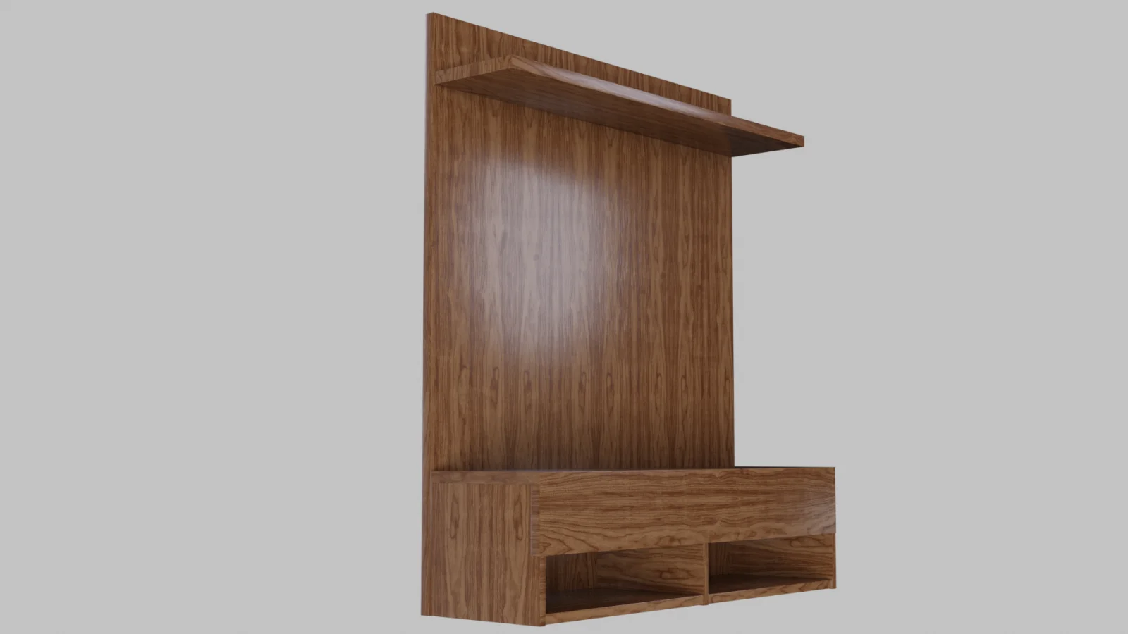 Entertainment Center 3D Asset Model image 4