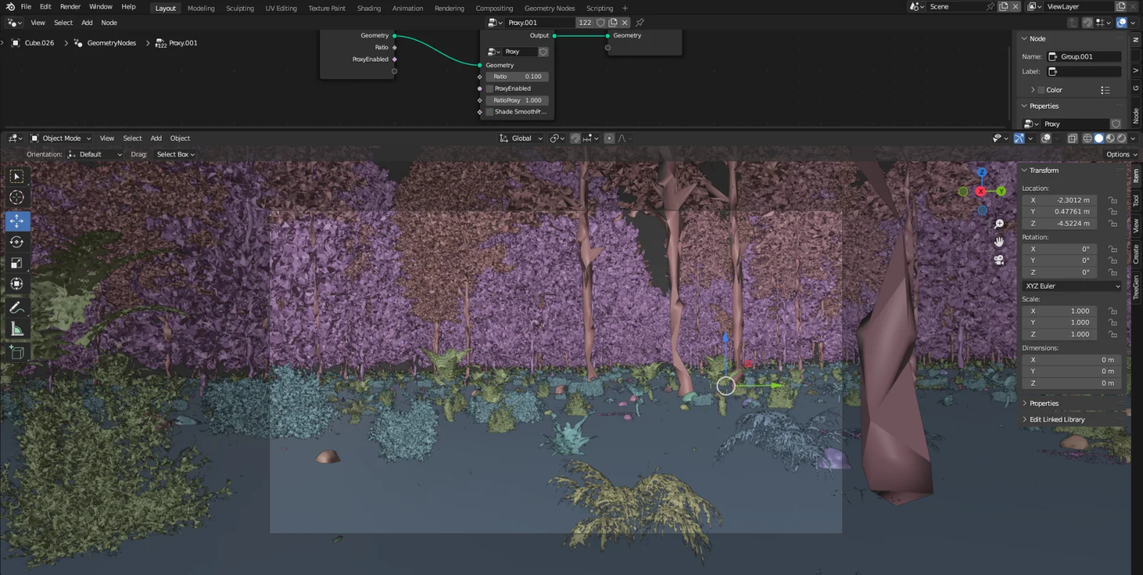 Proxy Geometry Nodes for blender Optimize your scene easily image 4