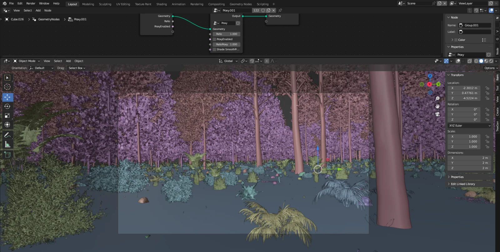 Proxy Geometry Nodes for blender Optimize your scene easily image 5