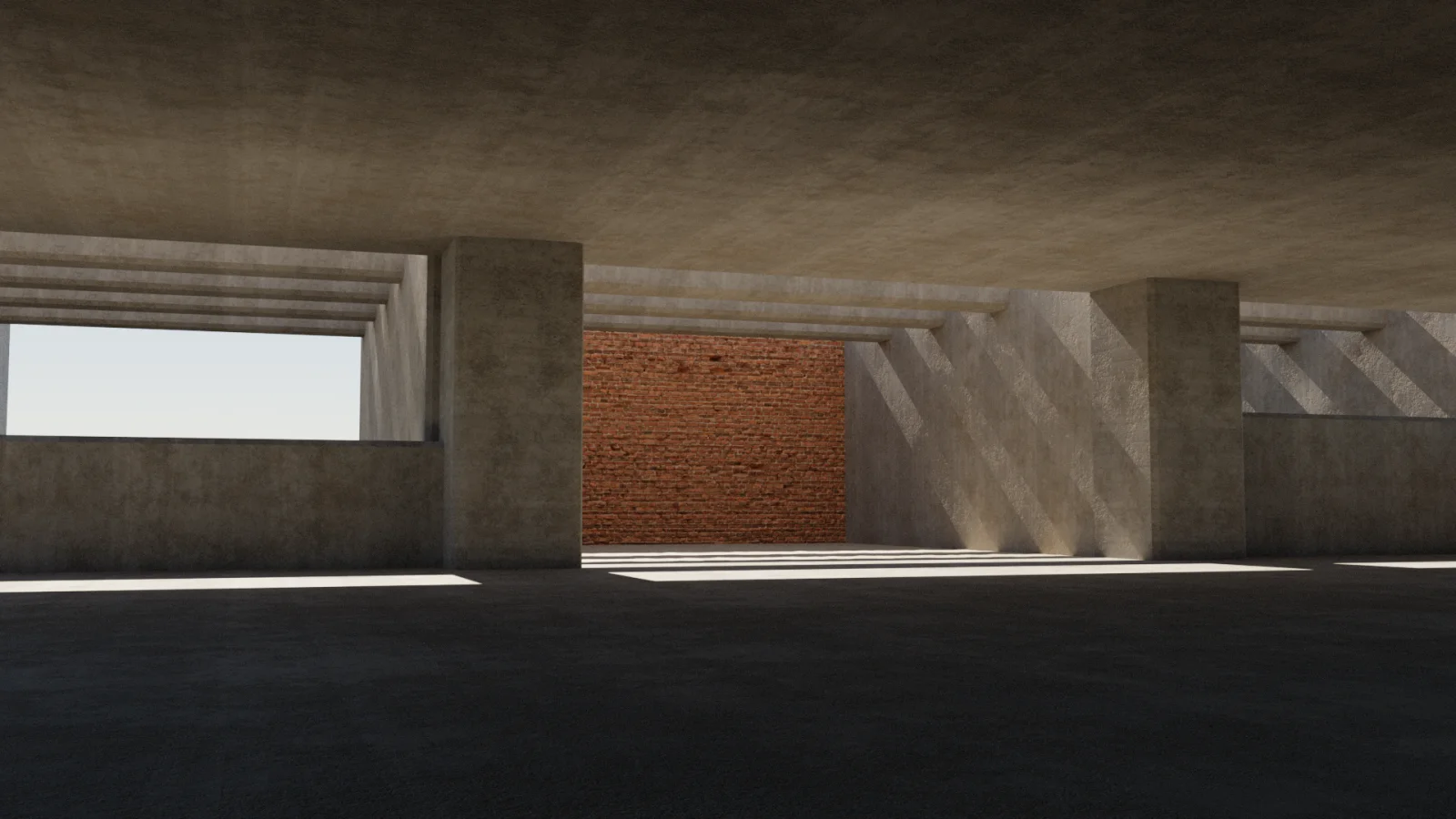 Garage Blender Scene textured ready to use scene setup image 3